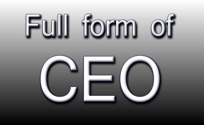 Whats The CEO Ka Full Form